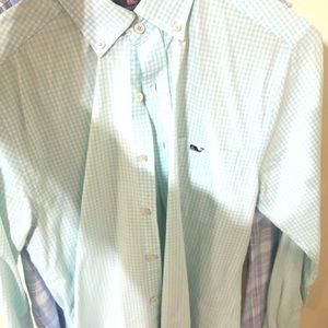 Green vineyard vines button up